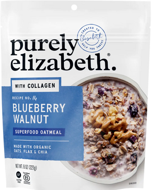 Blueberry Walnut Superfood Oatmeal Pouch with Collagen