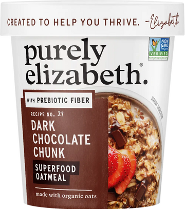 Dark Chocolate Chunk Superfood Oat Cup with Prebiotic Fiber